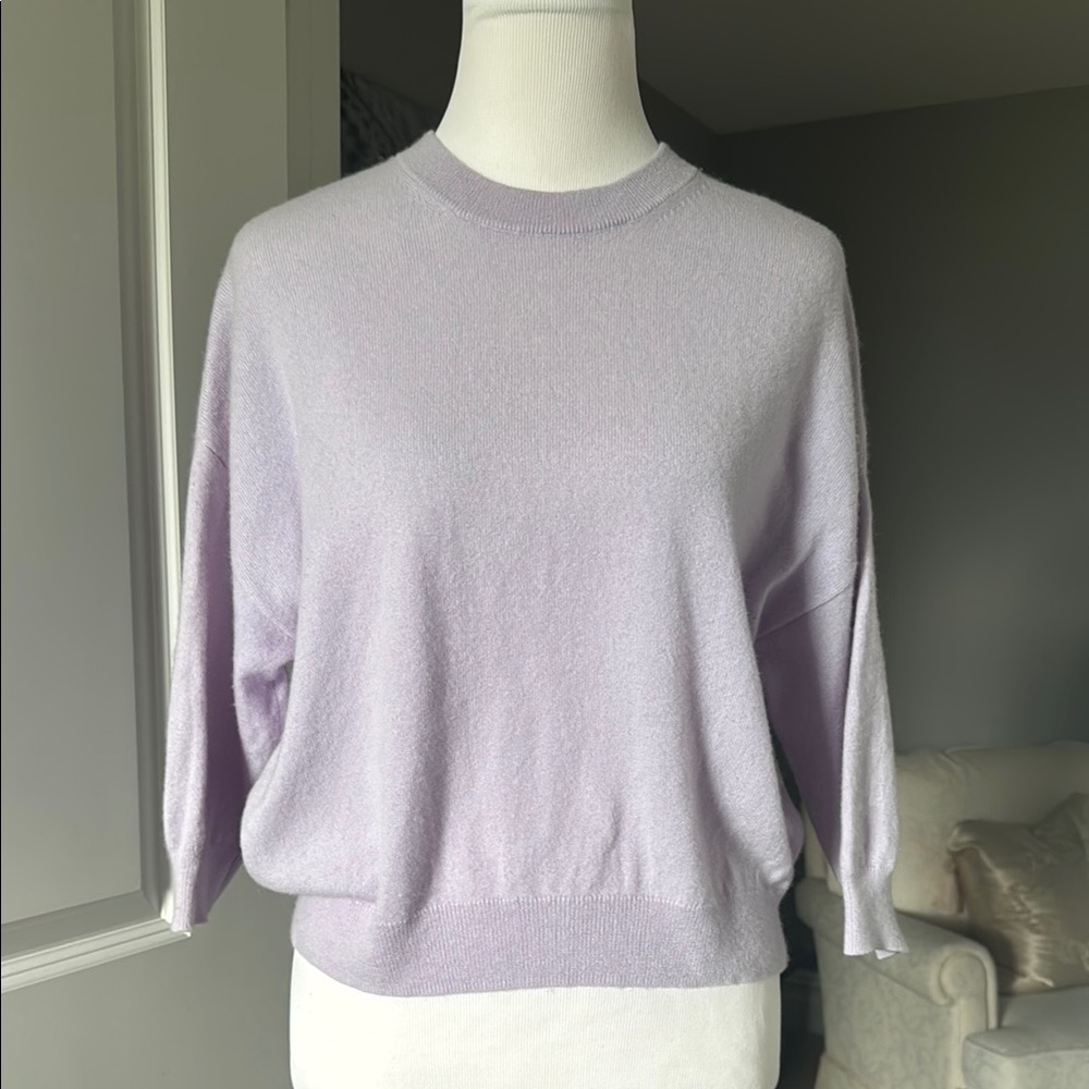 Naadam 💯 Cashmere Lavender Women's Sweater Sz XS